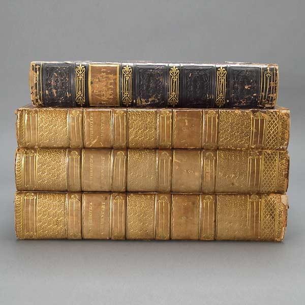 Three Volume Set of Boothroyd's Bible Circa 1824: Three Volume Set of Boothroyd's Family Bible, Printed by William Moore, 1824; together with another bible
