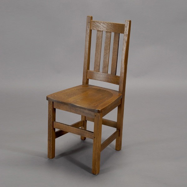 Limbert Mission Oak Desk Chair: Limbert Mission Oak Desk Chair, Circa 1910 {Dimensions 37 1/4 x 17 1/4 x 16 1/4 inches}