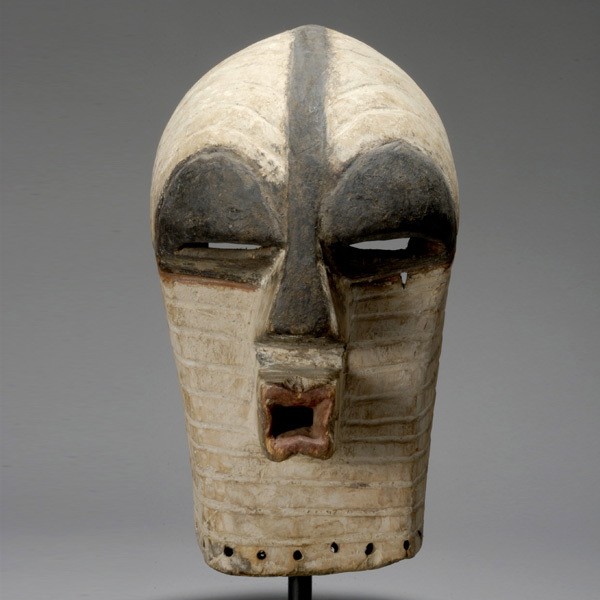 African mask ex Emerson Woelffer: SONGYE Kifwebe mask. H = 14 3/4 inches. Provenance: the estate of Emerson Woelffer, Los Angeles.