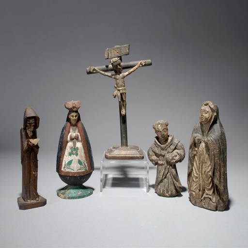 Four 19th Century Spanish Colonial Carvings