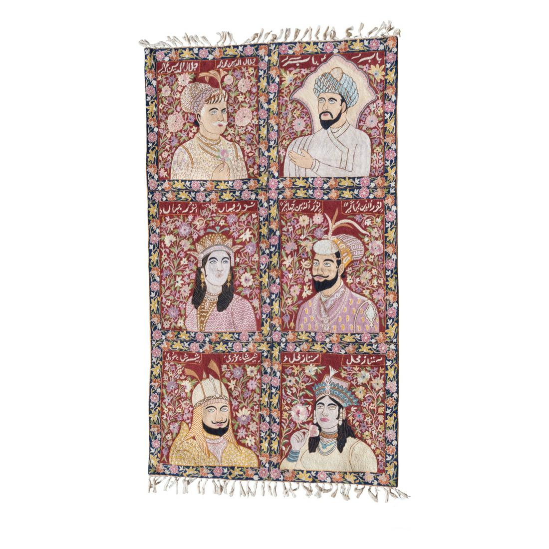 Persian Crewel Work Pictorial Wall Hanging, Iran (1 of 3)