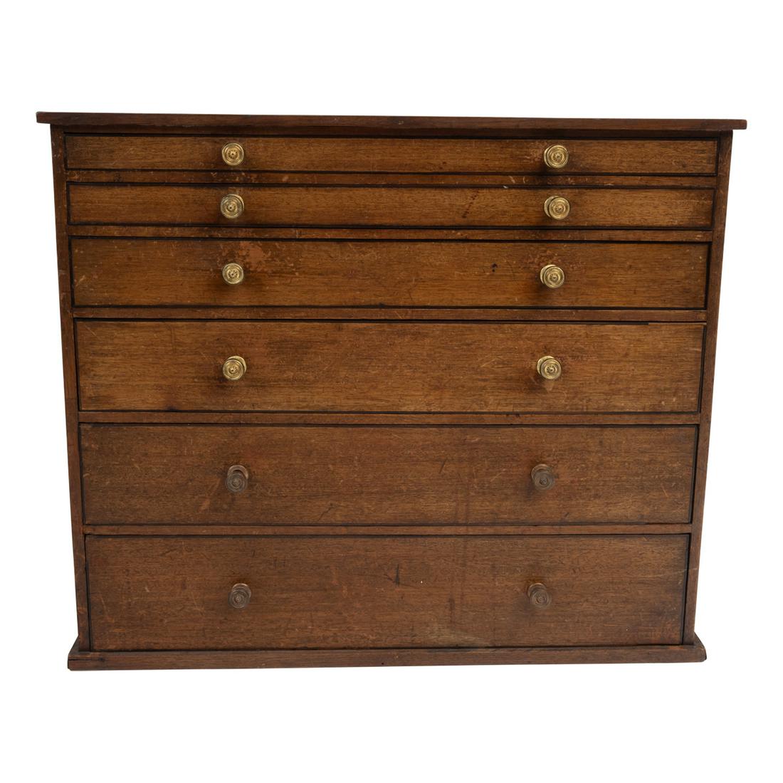 English George IV Mahogany Curio Cabinet. (1 of 3)