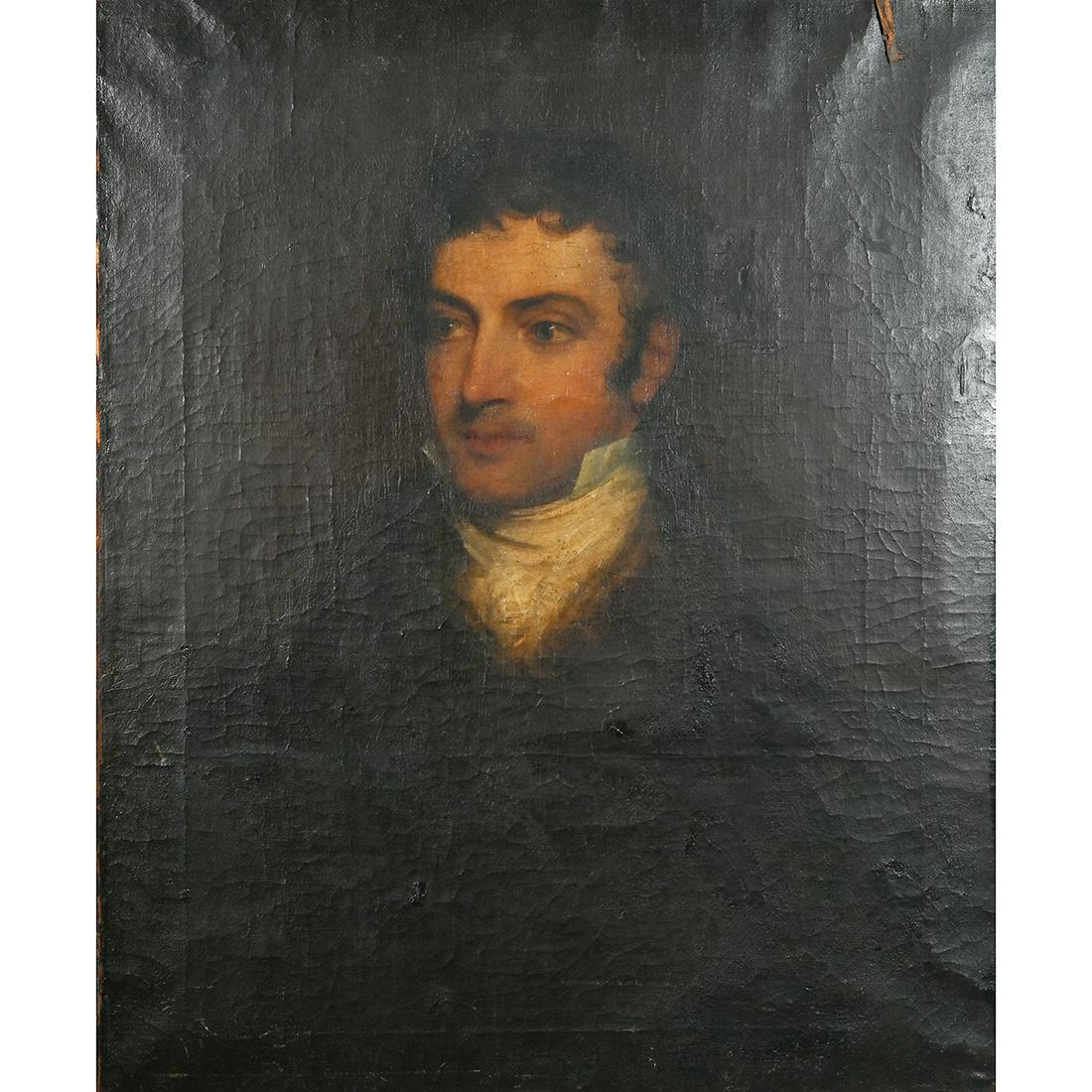 Continental School, Portrait of a Man, oil on canvas (1 of 3)