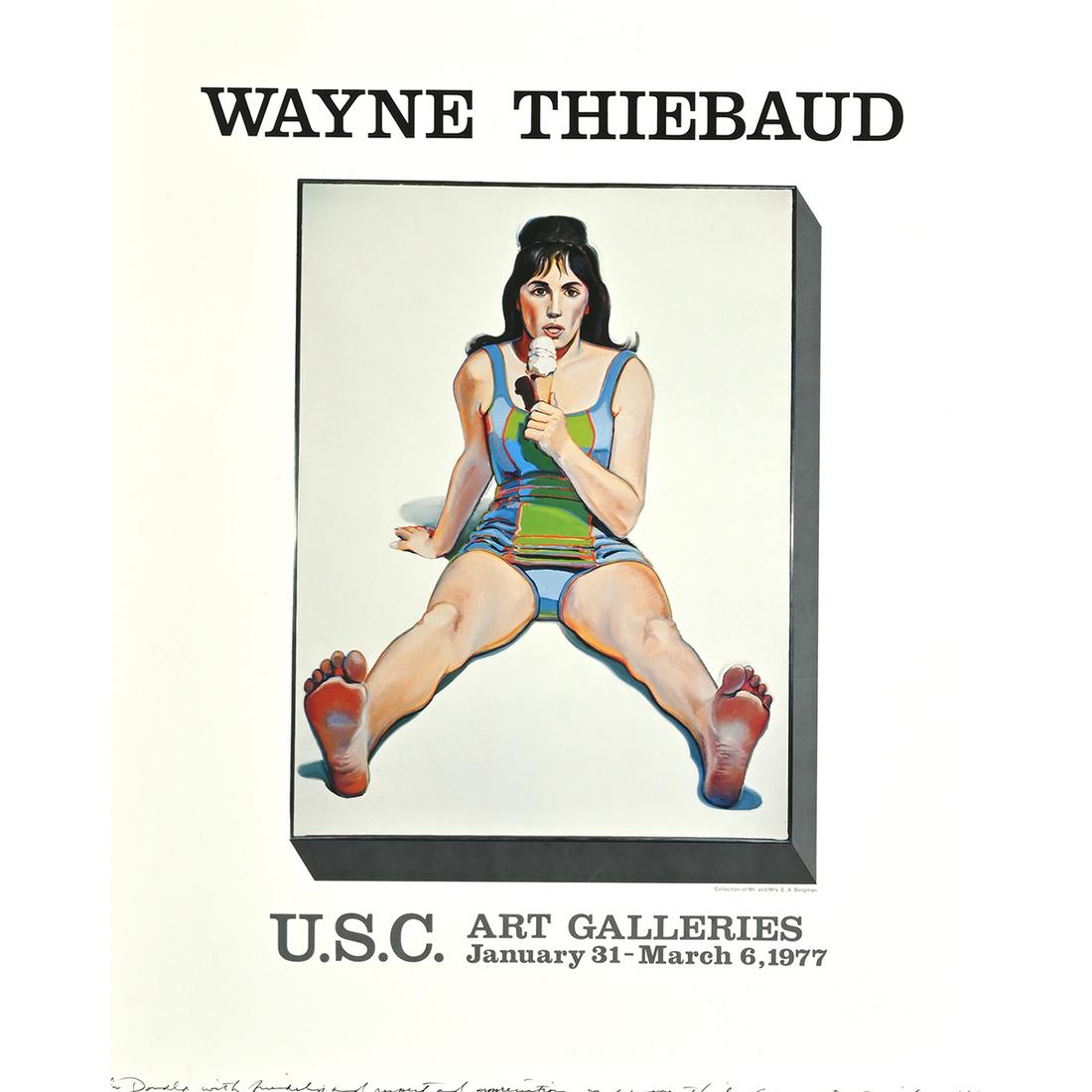 Wayne Thiebaud signed Poster, 1977, USC Galleries (1 of 3)