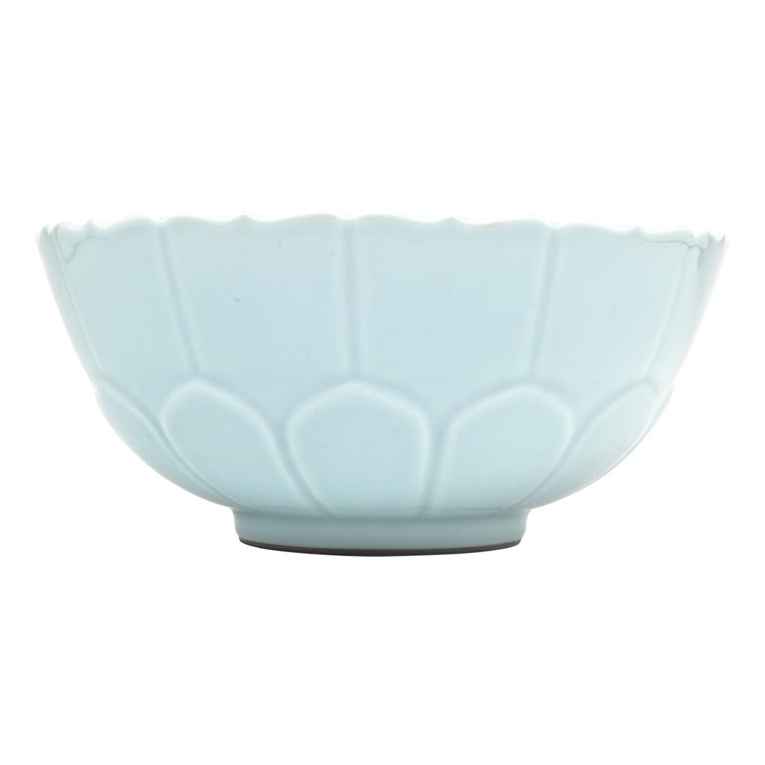 Chinese Clair-De-Lune Glaze Lotus Bowl, Yongzheng Mark (1 of 3)
