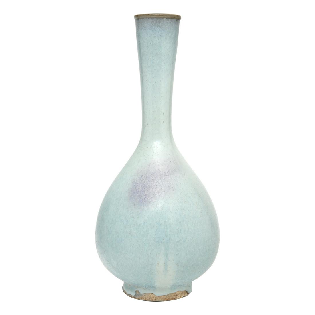 Chinese Jun Purple Splashed Vase (1 of 3)