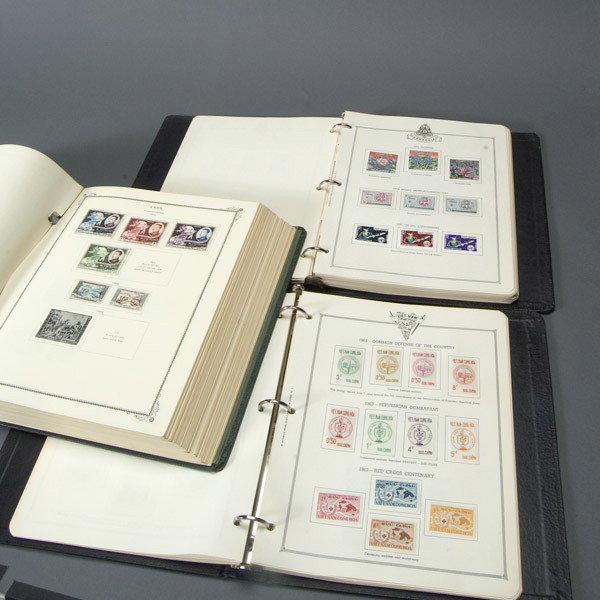 Collection of Mint Stamps:Cambodia; Laos & Vietnam: Collection of Mint Stamps: Republic of Cambodia; Laos; and Vietnam, in three albums