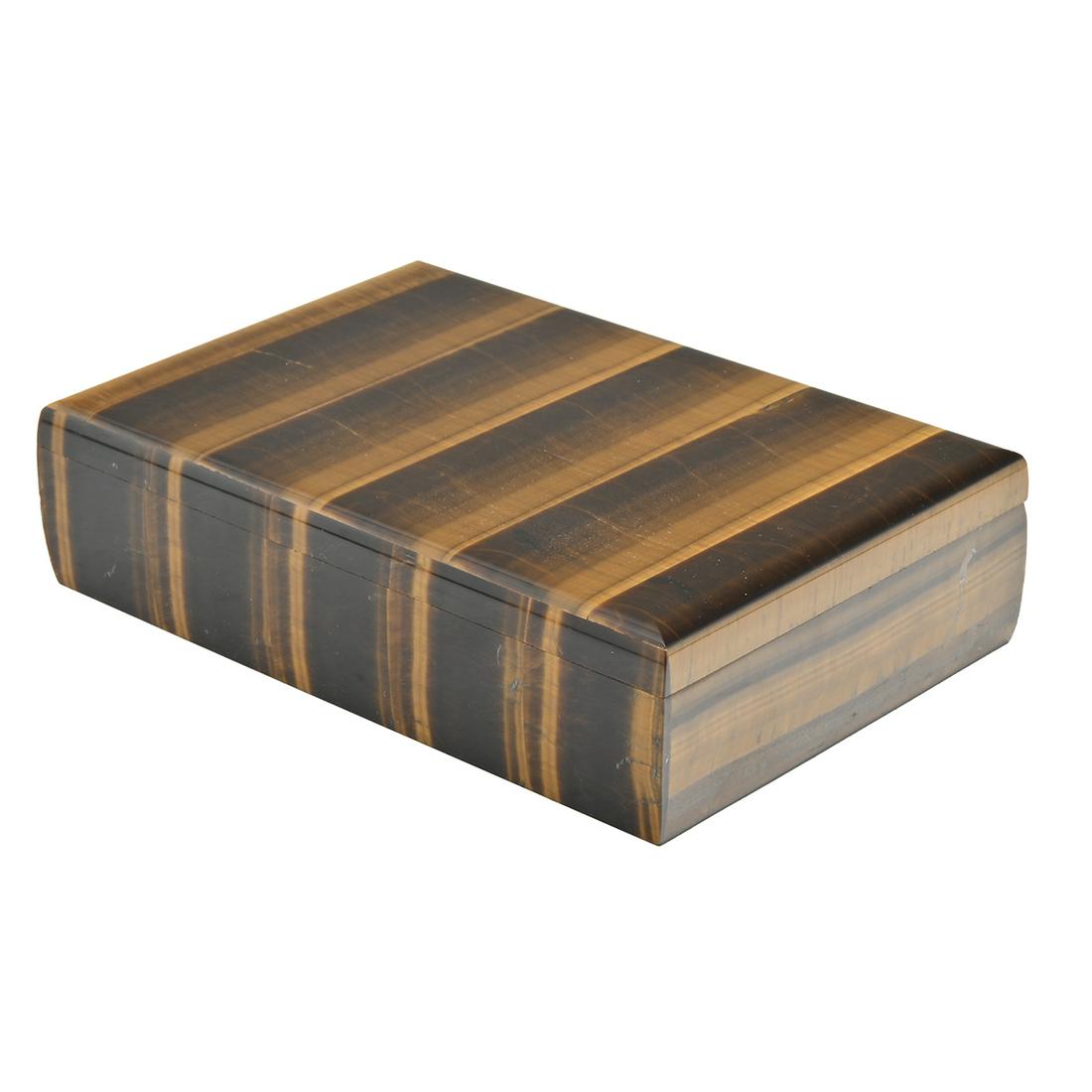 Modern Asprey Tiger's Eye Box (1 of 3)