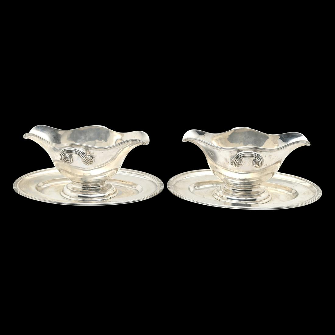 Austrian Pair of .800 Silver Gravy Boats (1 of 3)