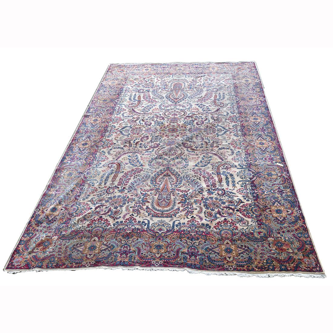 Persian Semi Antique Kerman Carpet (1 of 3)