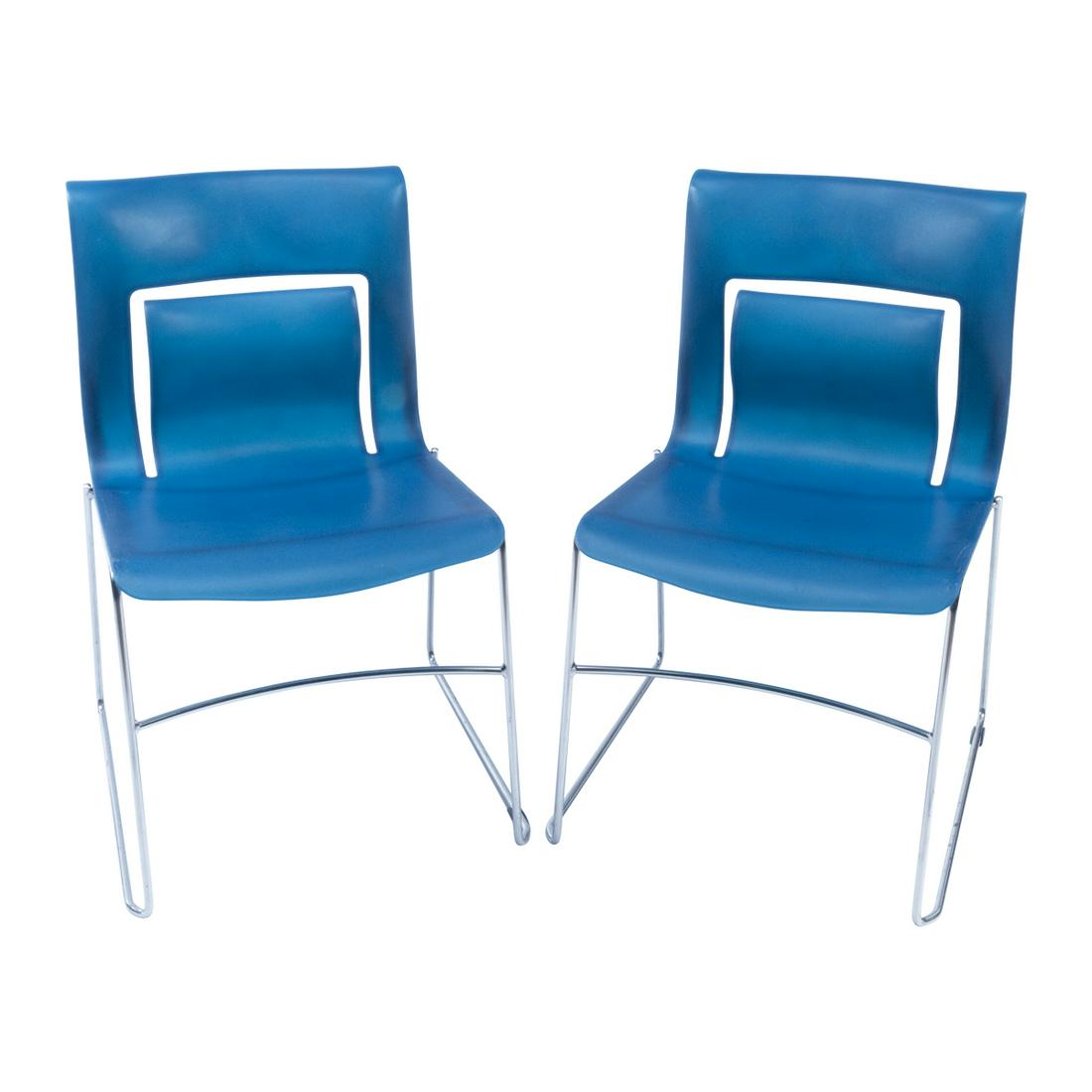 Eight Cvek "Rythym" Stackable Chairs (1 of 3)