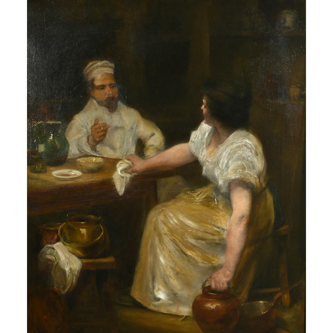 Adrien Henri Tanoux, Couple at Dinner Table (1 of 3)