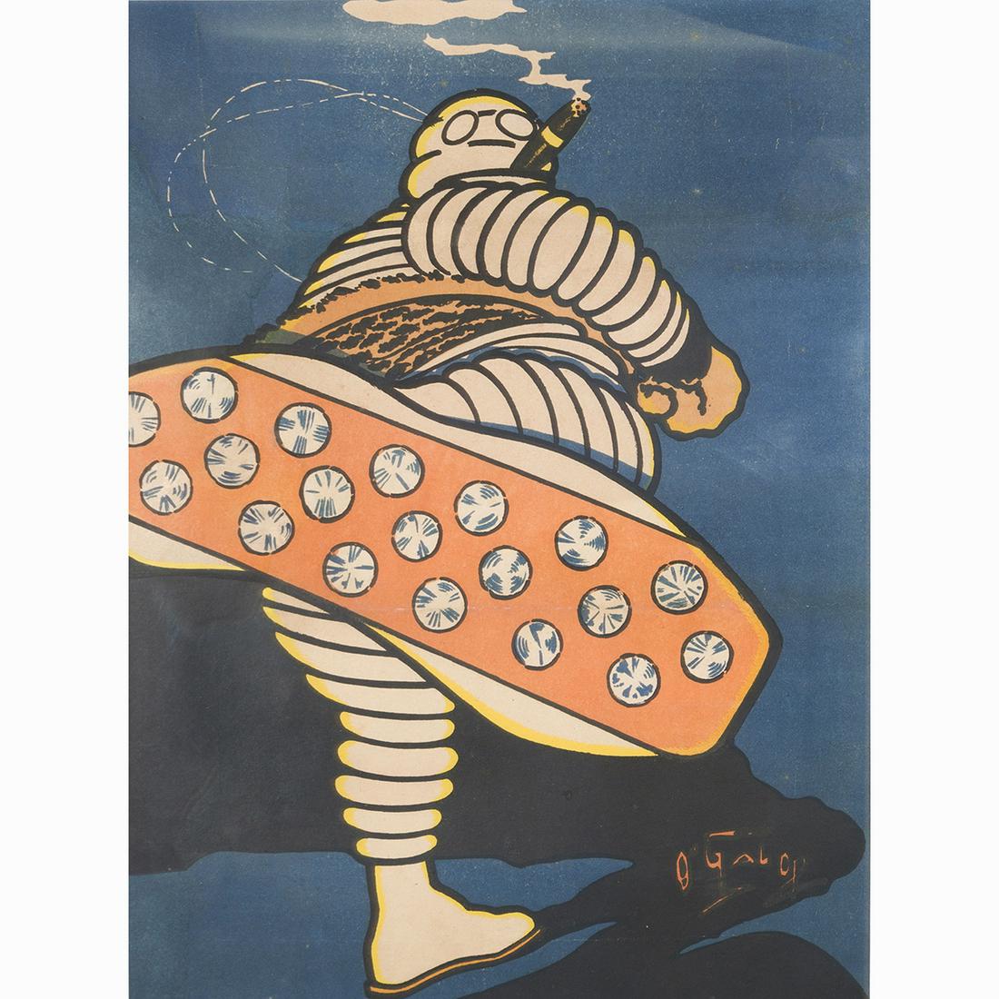 O'Galop, Michelin Tire Man, lithograph (1 of 3)