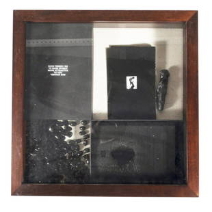 Terence Koh, Such Things I Do to Make Myself Attractive: TERENCE KOH (Canadian/Chinese, b. 1977), "Such Things I Do to Make Myself More Attractive to You," 2006, printed paper, plaster, jellybeans, rock form, all enclosed and shown in a wooden display box.