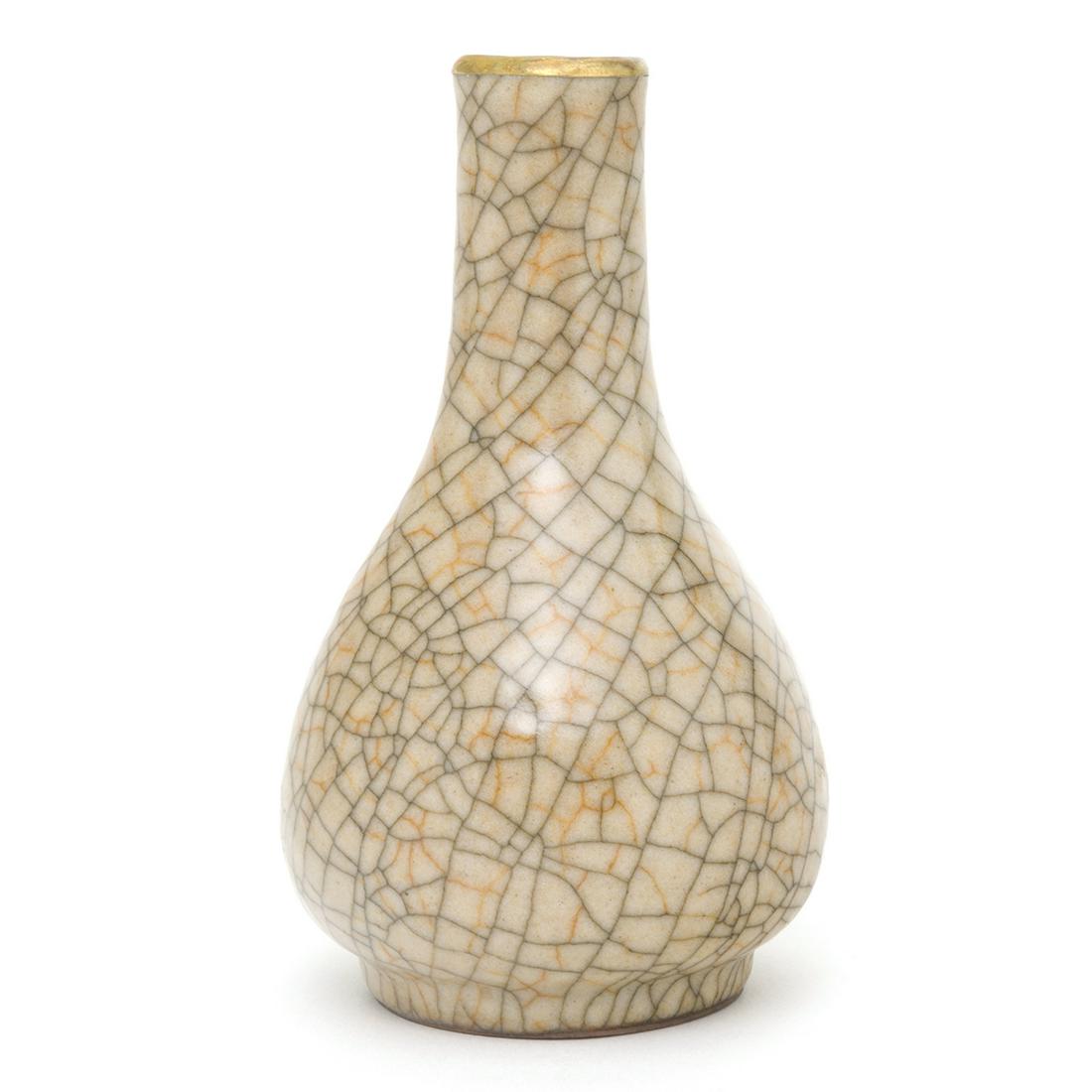 Chinese Ge Type Pear Vase (1 of 3)