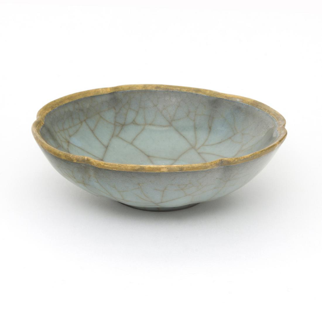 Chinese Longquan Guan Type Lobed Bowl (1 of 3)