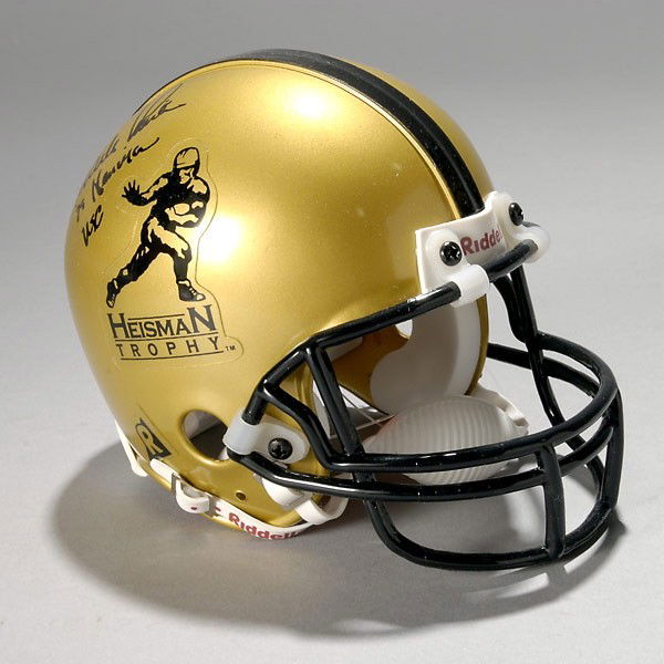 Heisman Mini Helmet Signed by Chanles White: Heisman Mini Helmet Signed by Charles White, COA from Heisman Hero's Inscribed "79 Heisman USC"