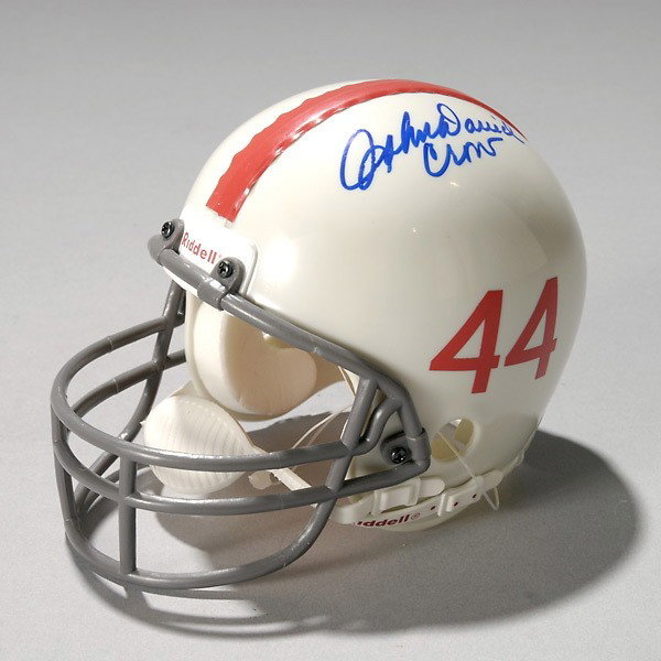 Texas A&M Micro Mini Helmet Signed by John David : Texas A&M Micro Mini Helmet Signed by John David Crow, COA from Coach's Corner