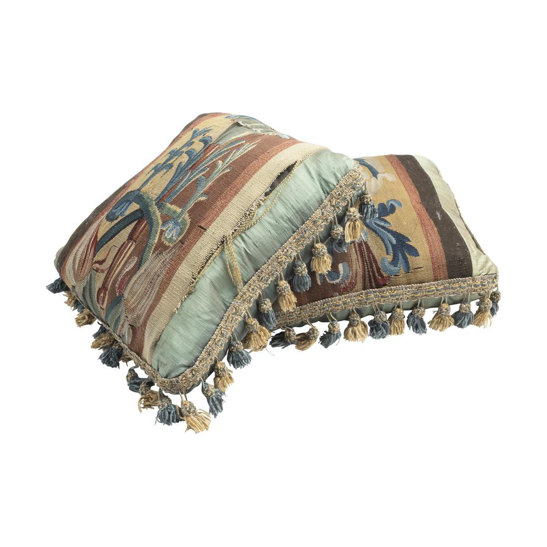 Pair of Pillows with 18th C. Tapestry Inserts (1 of 3)