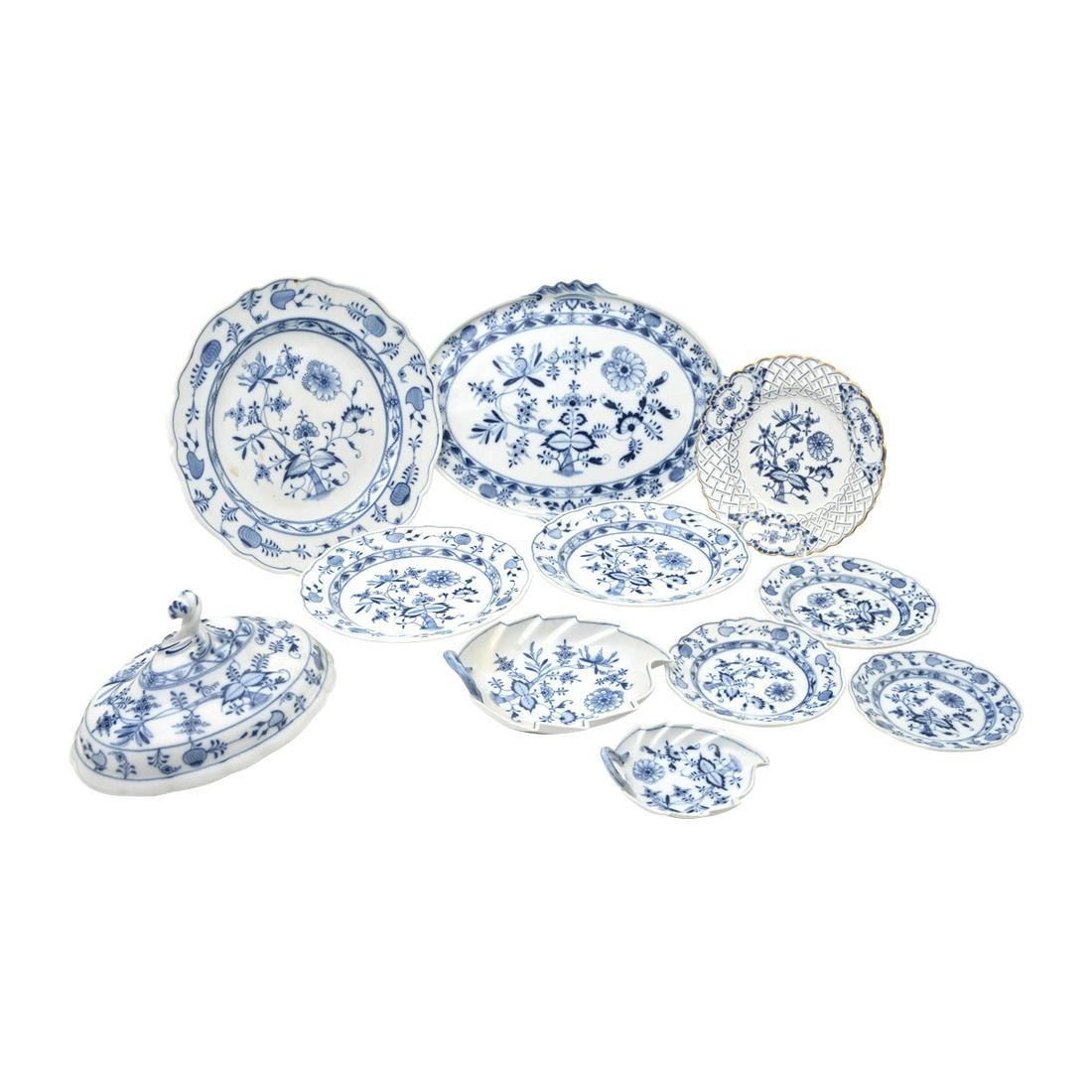 Meissen Blue Onion Porcelain Partial Dinner Service (1 of 3)