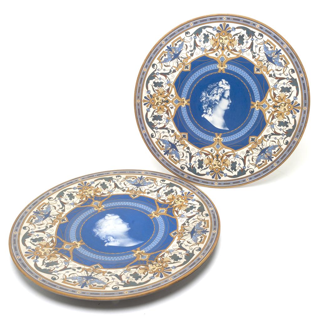 Two Villeroy & Boch Mettlach Charger Plaques (1 of 3)