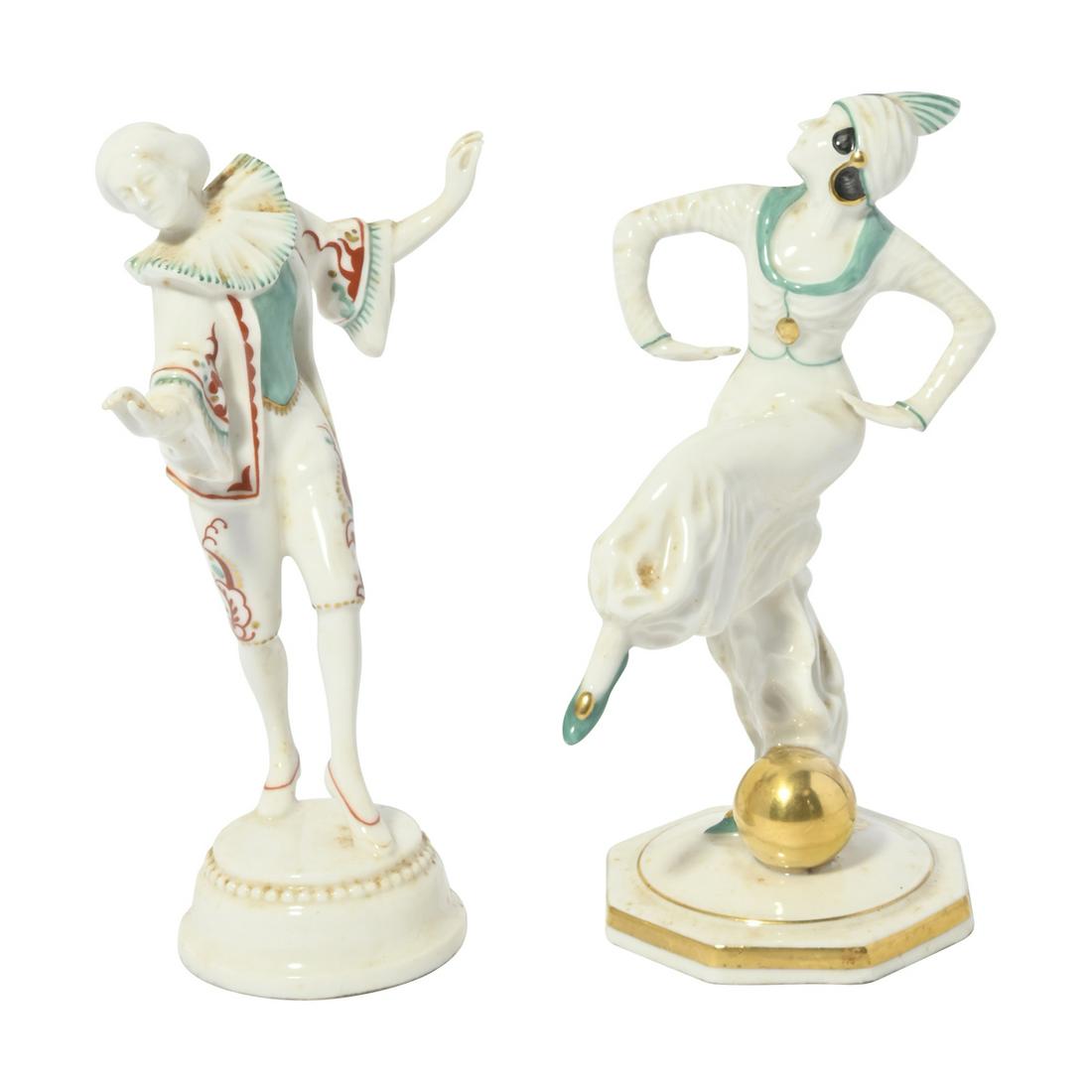 Two Art Deco Hutschenreuther Porcelain Figures. (1 of 3)