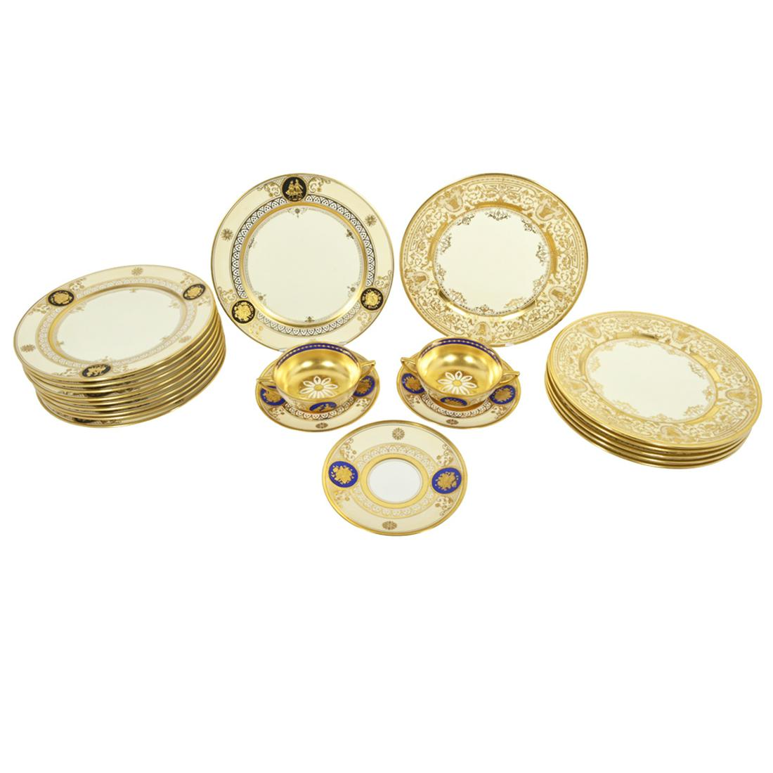 Three Sets of Dresden Porcelain Tableware (1 of 3)