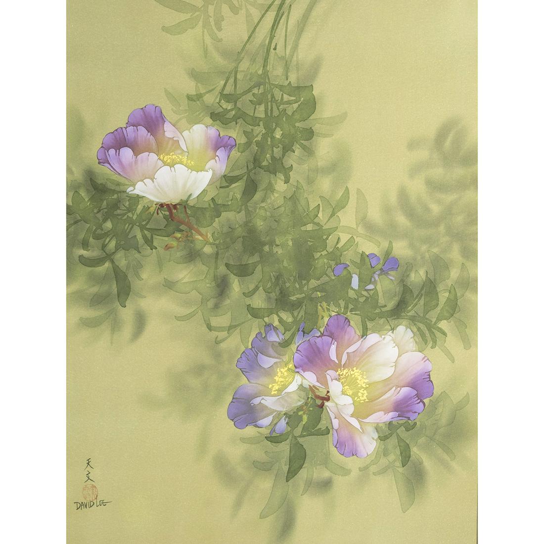 David Lee, Pink and Purple Peonies (1 of 3)