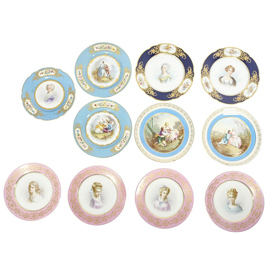 32 Sevres Style Porcelain Plates. (1 of 4)