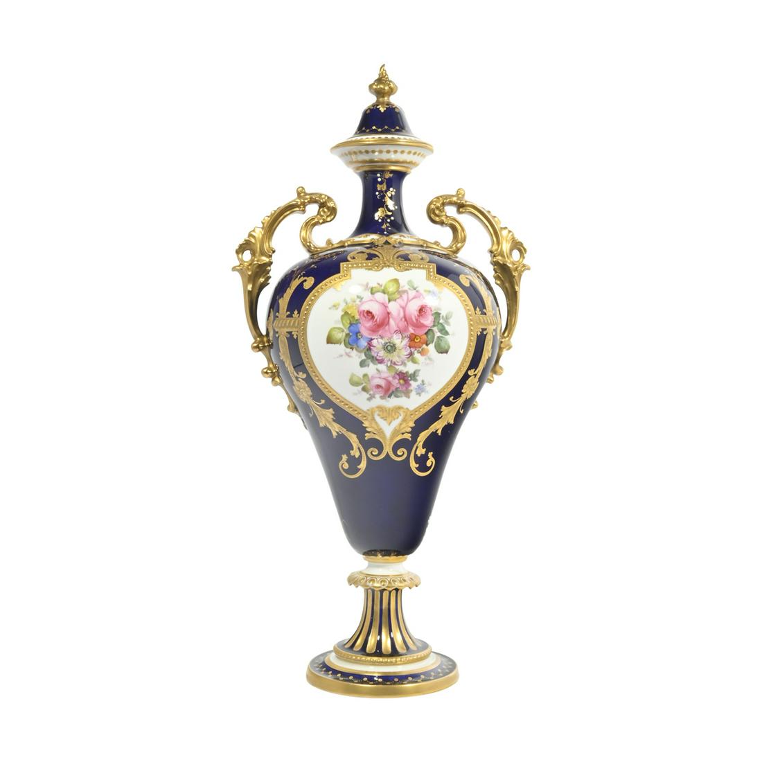 Royal Crown Derby Porcelain Vase Painted by Gresley. (1 of 3)