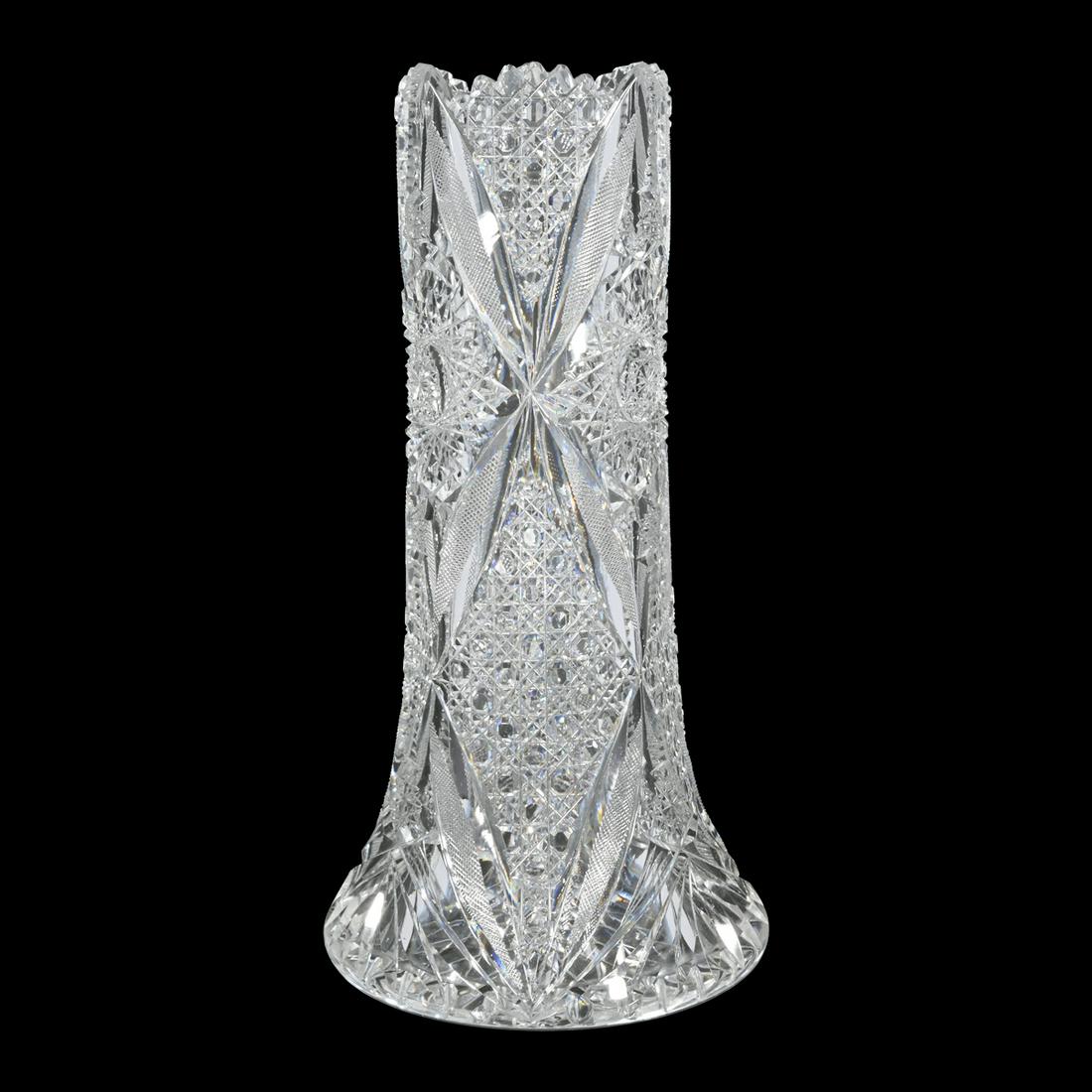 ABCG Cut Glass Vase. (1 of 3)