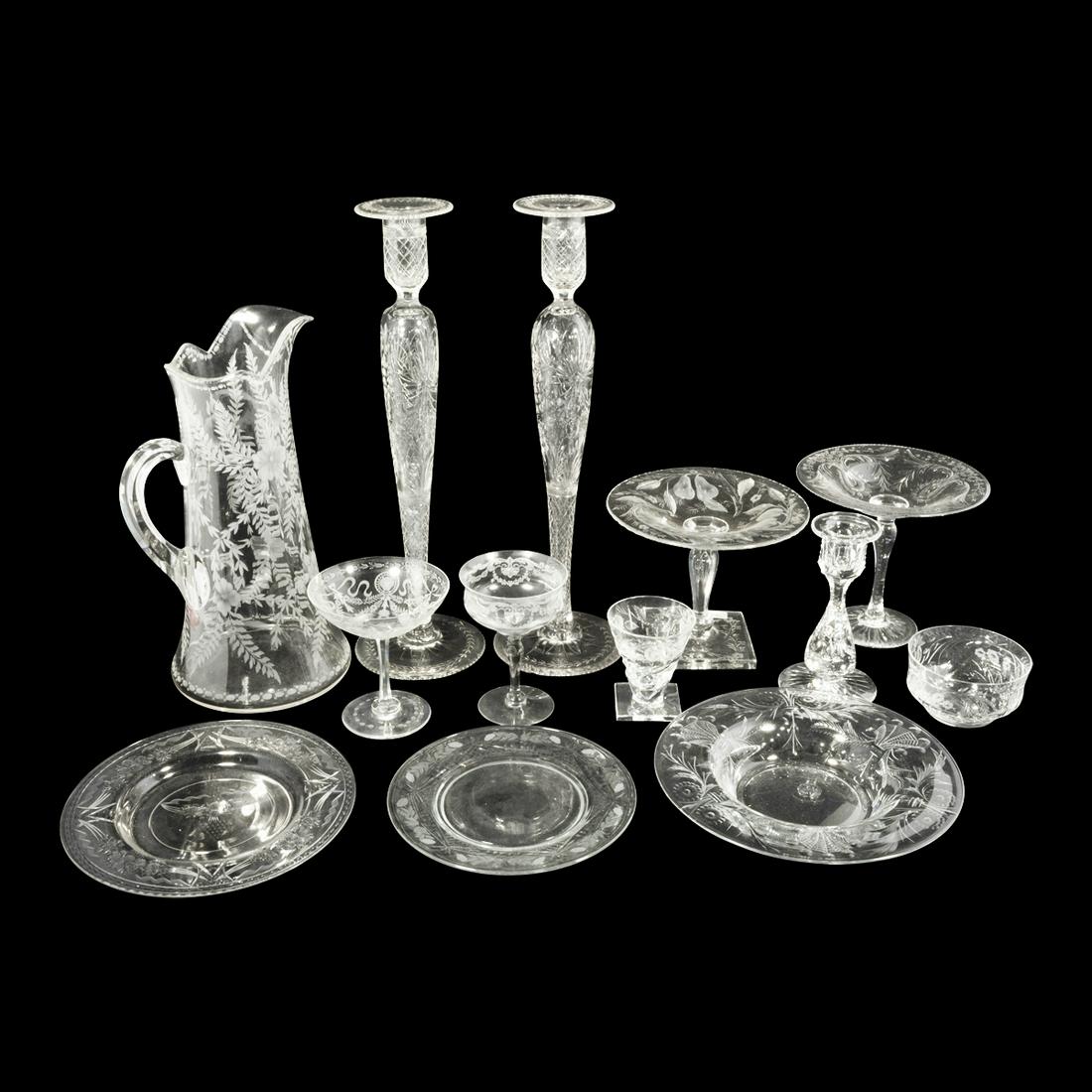 Partial ABCG Engraved Glass Including Hawkes (1 of 3)