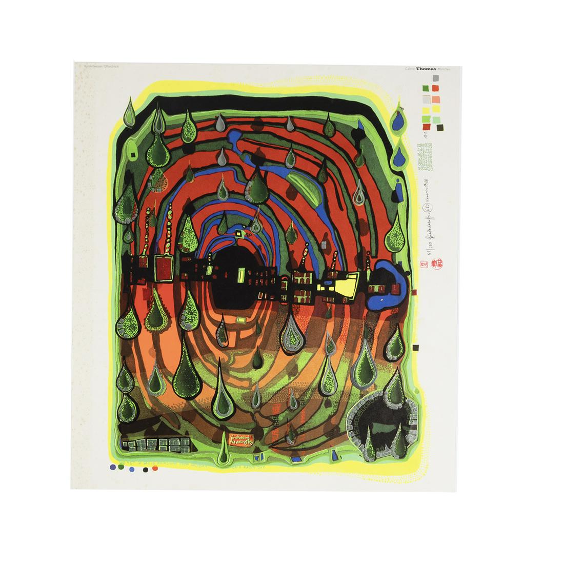 Friedensreich Hundertwasser, Sad Not So Sad, 1968 (1 of 3)