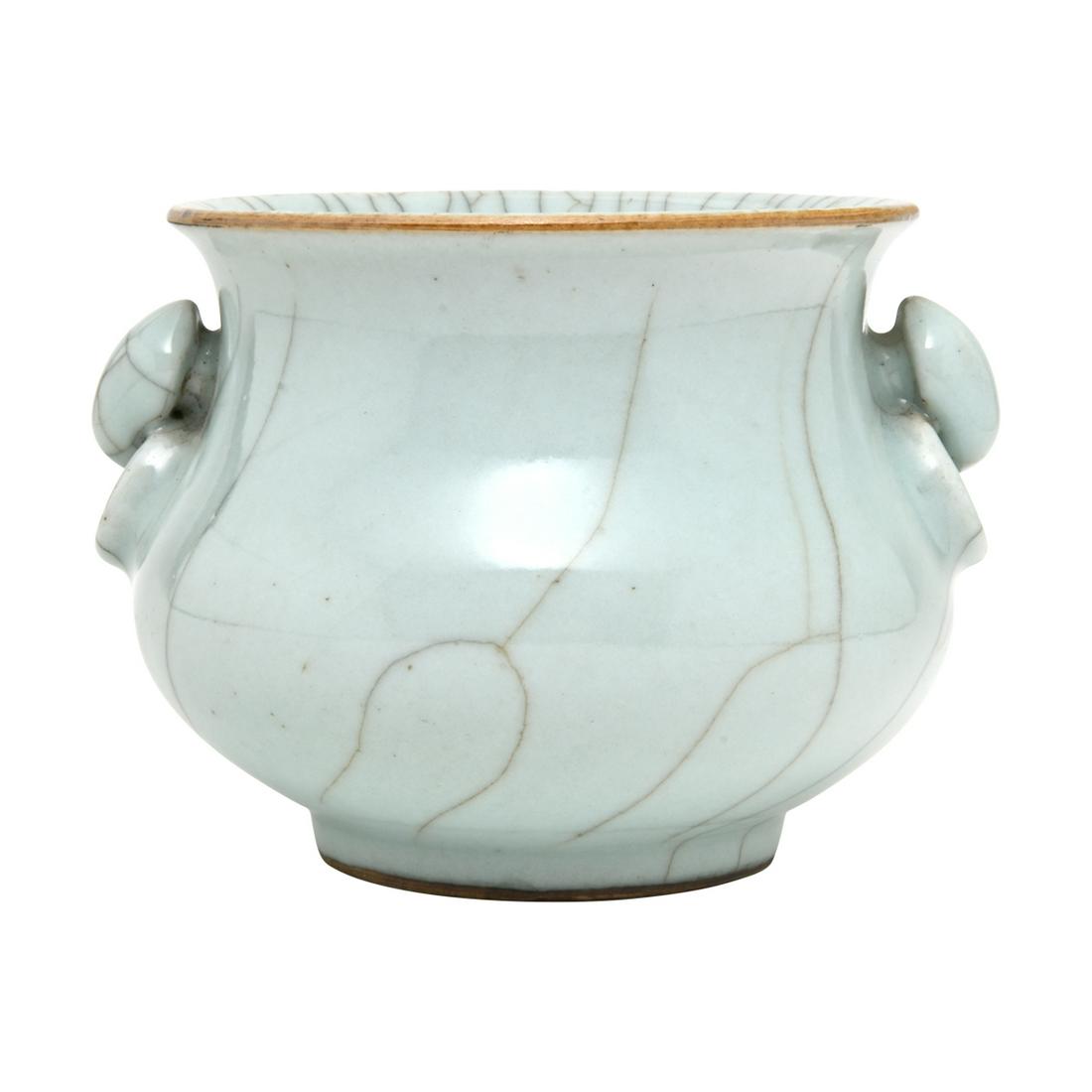 Guan Type Celadon Crackle Ground Incense Burner (1 of 3)