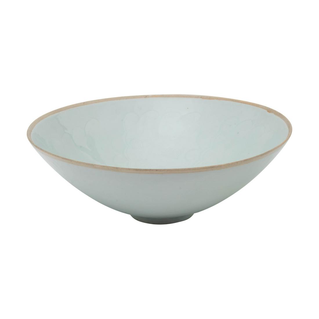 Ding Ware Bowl, Incised Lotus Design (1 of 4)