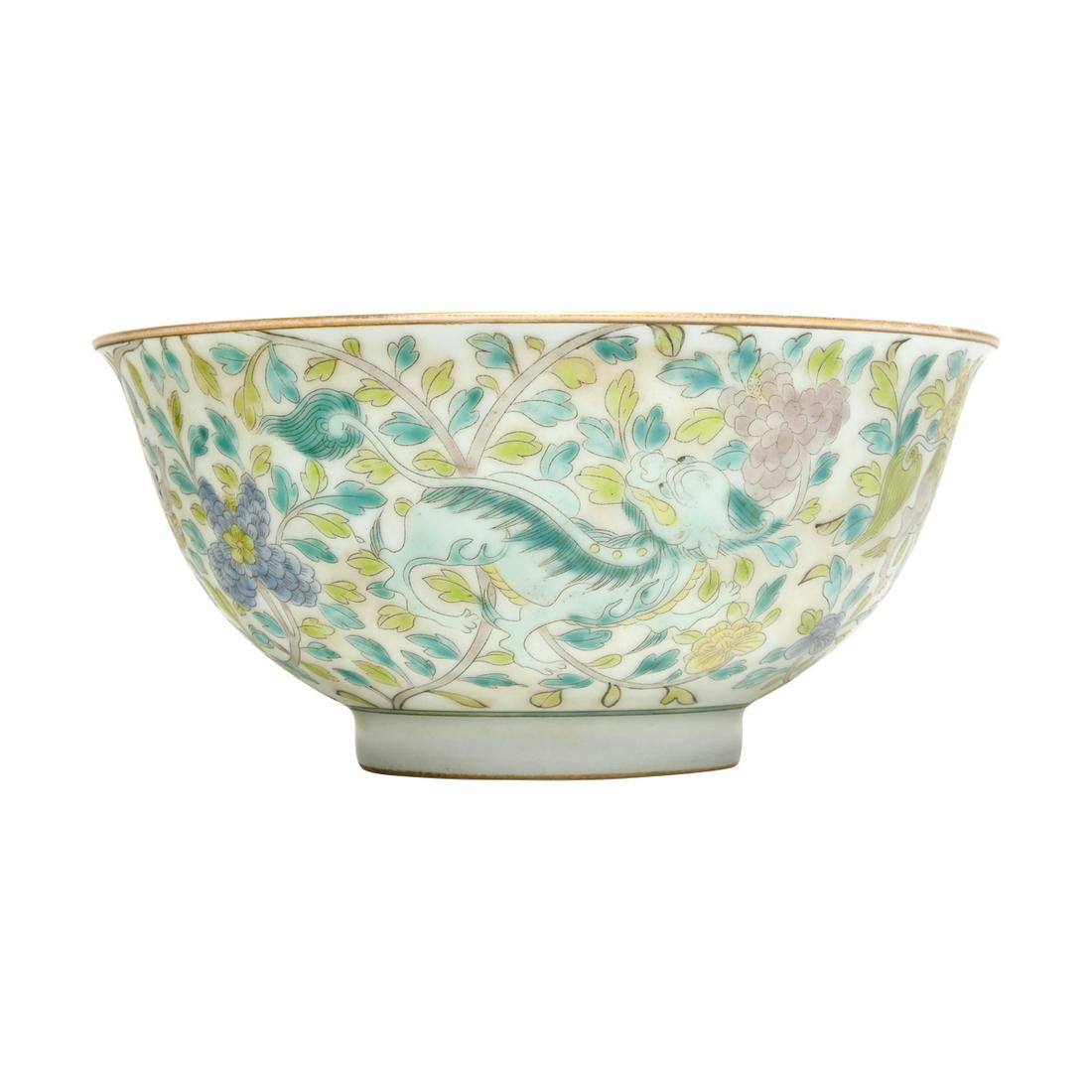 Chinese Famille Rose Qiling Bowl, Yongzheng mark (1 of 3)