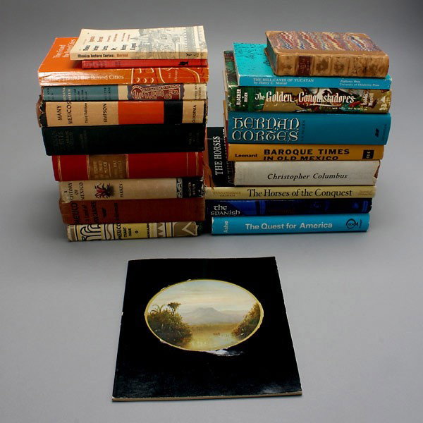 20 books on the conquest of mexico: Twenty books on the Conquest of Mexico. Provenance: the estates of Douglas Hague and Jorge Euan, San Francisco, CA. Collected in the 1960's.