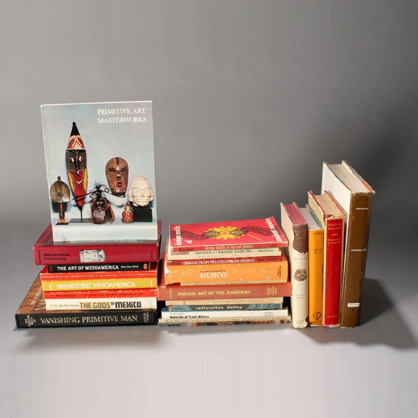 24 books on pre-columbian mexico and other books: Twenty-four books on Pre-Columbian Mexico and other books of interest. Provenance: the estates of Douglas Hague and Jorge Euan, San Francisco, CA. Collected in the 1960's.
