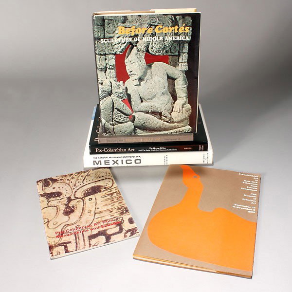 6 volumes on pre-columbian art: Six volumes on Pre-Columbian art, museum and private collections including (abbreviated): INAH; Saint Louis (May collection); Metropolitan, Before Cortes; Dumbarton Oaks; Lowe Art Museum (Miami) and M