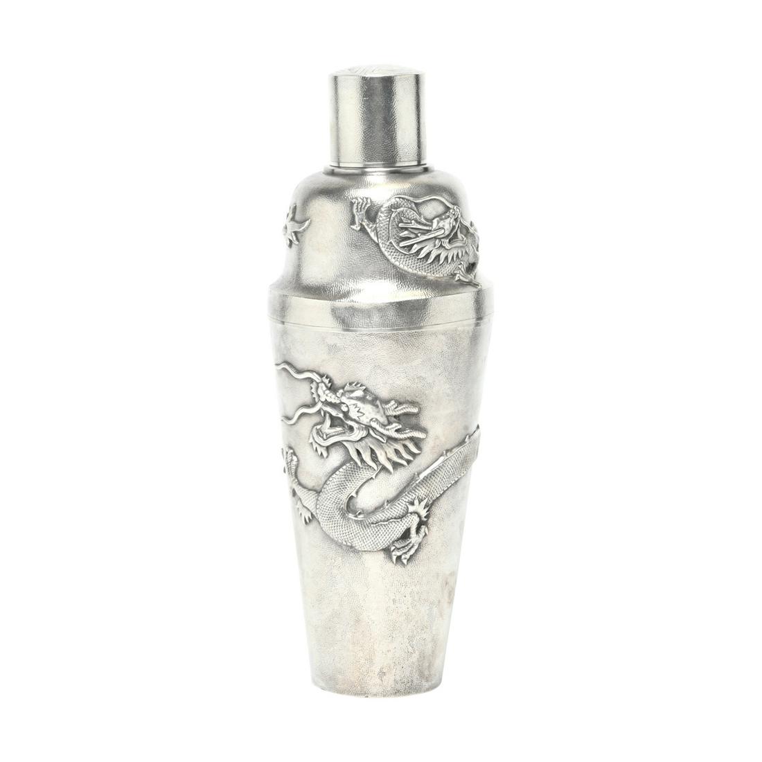 Chinese Sterling Silver Cocktail Shaker (1 of 3)