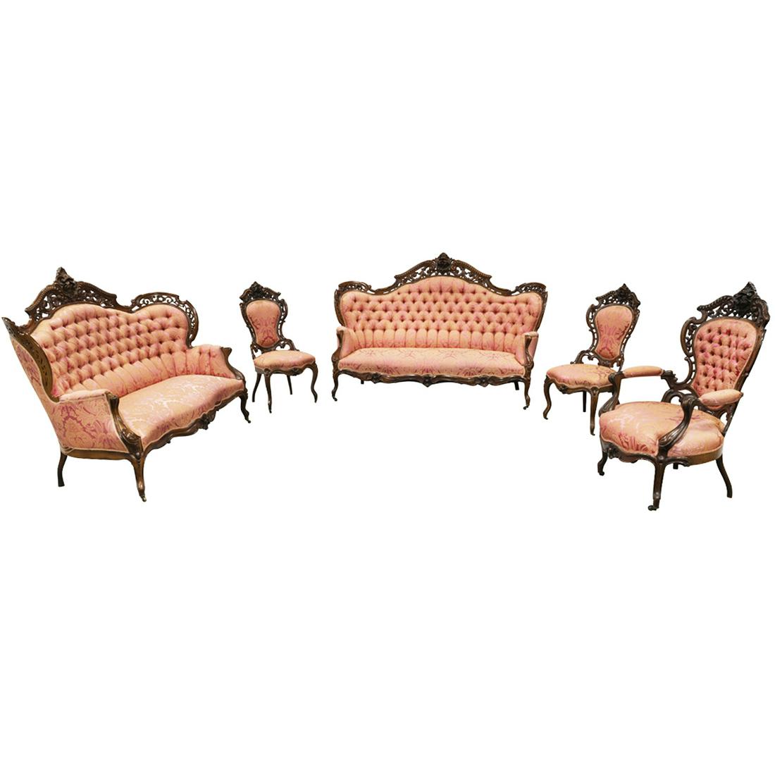 American Rococo Revival Parlor Suite Attr. to Meeks (1 of 5)
