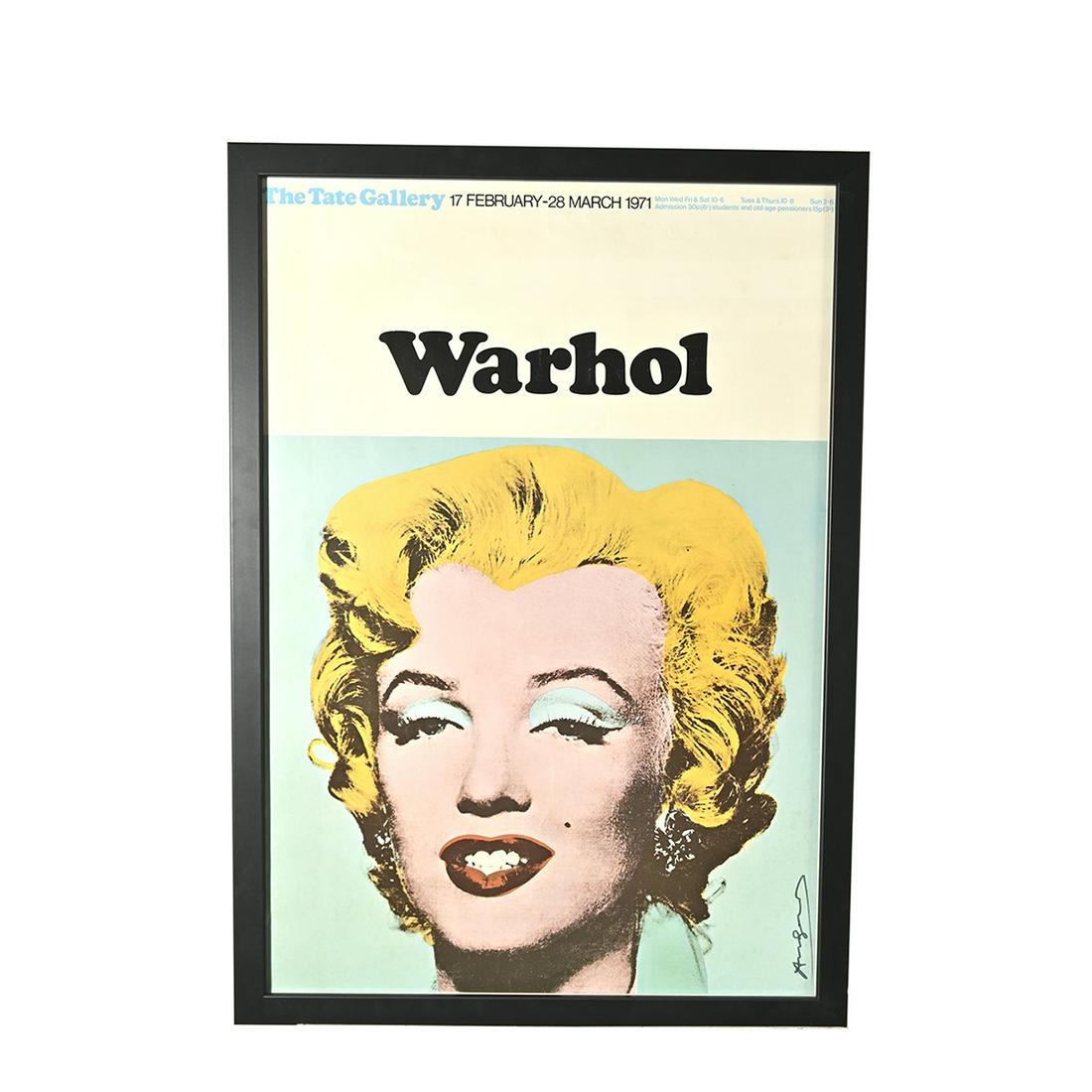 Andy Warhol, Signed Tate Gallery Exhibition Poster (1 of 3)