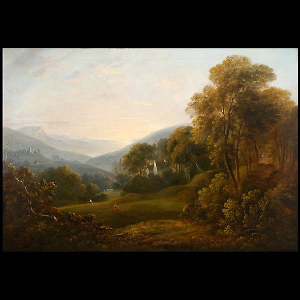 H. Boehme. Tyrol Tyrollean oil, Bavarian art.: H. BOEHME (Austrian/German, 19th century) "In the Tyrol" Oil on canvas, circa 1870. 28 x 24 inches. Signature not found, plaque on frame and sticker on back with artist's name and title. In good condi