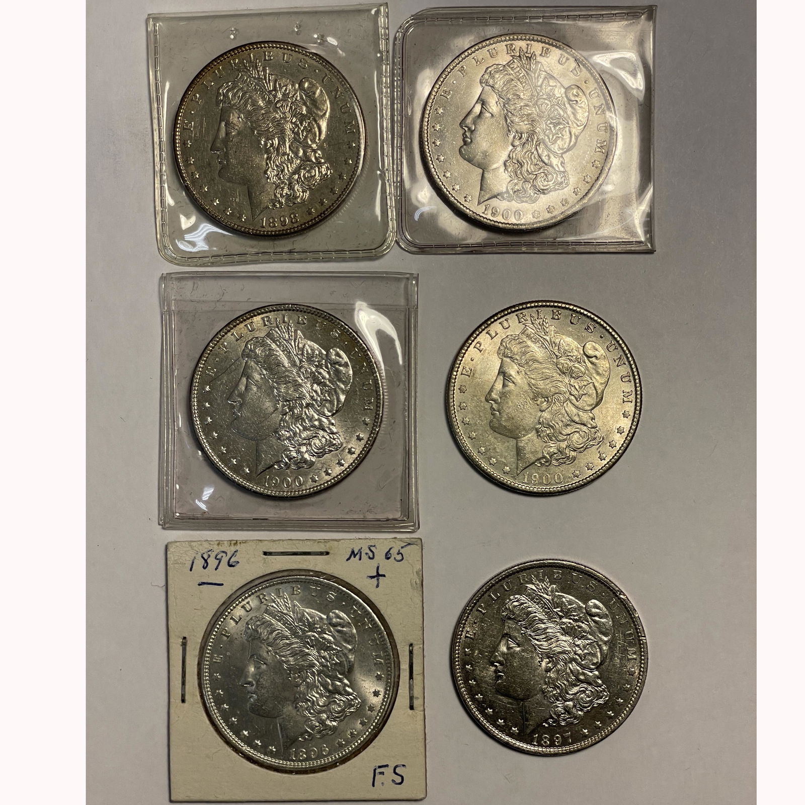 US Lot of Six Morgan Dollars (1 of 2)