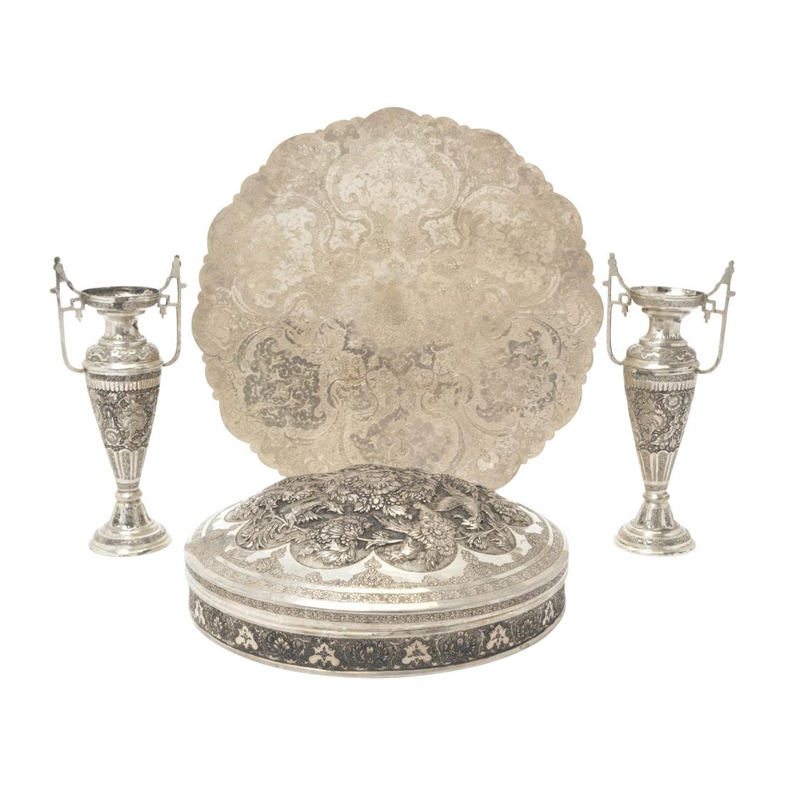 Four Persian Silver Articles (1 of 4)