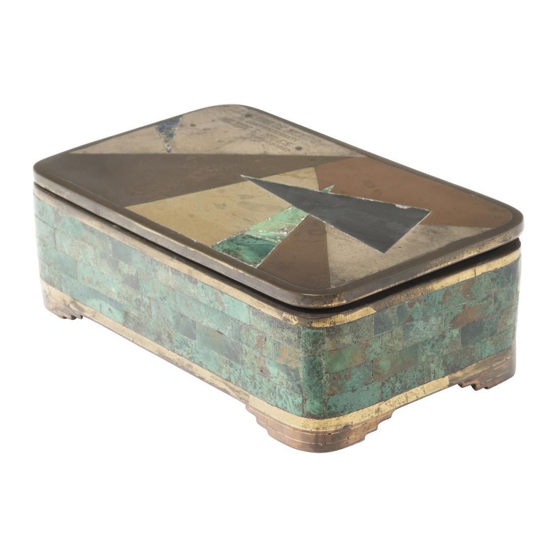 Mexican Stone and Copper Box Dedicated to Milton Miles (1 of 5)