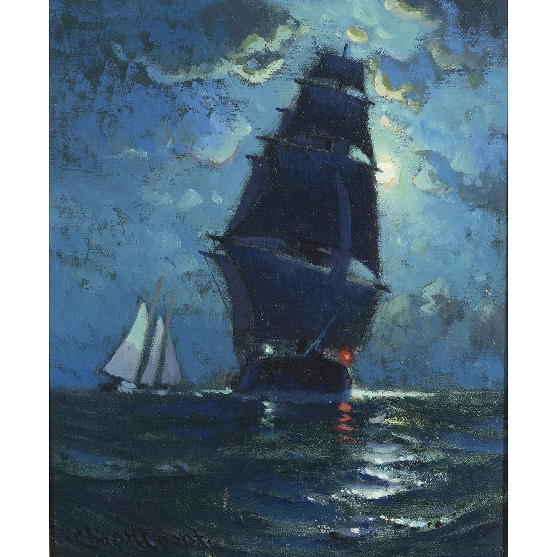 Charles Henry Grant, Sailboats at Twilight (1 of 4)
