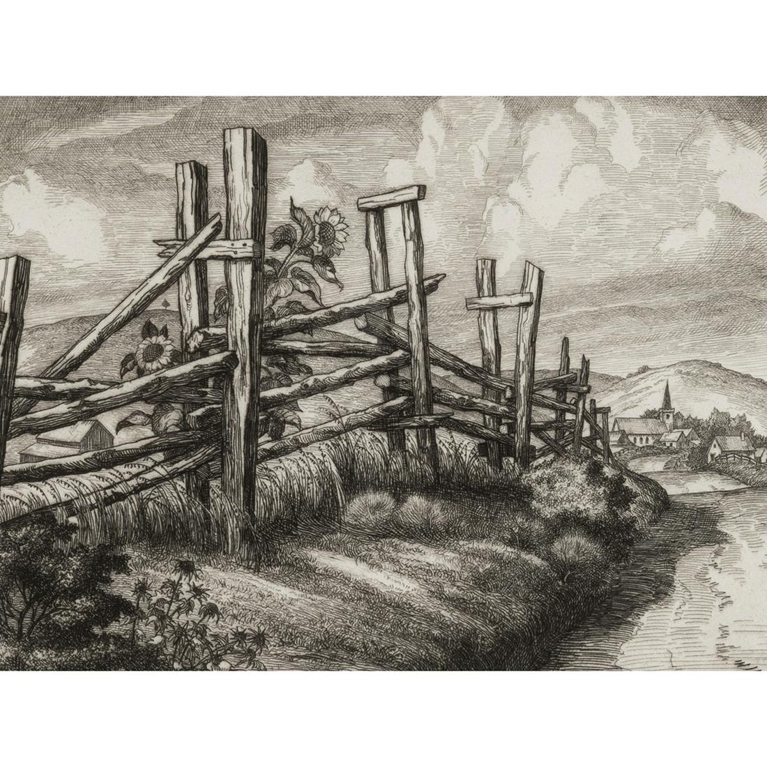 Cornelius Botke â€œRoad to Bodega,â€ etching (1 of 4)