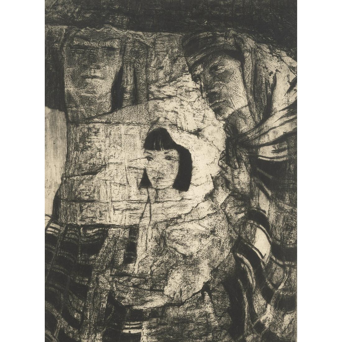 Gene Kloss ''Indian Infusion'', drypoint etching (1 of 5)