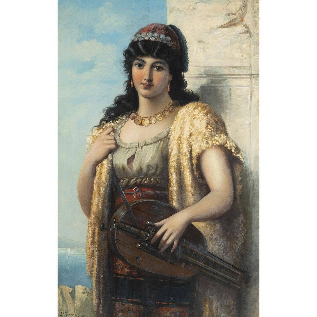 Al Brentano, Gypsy Woman with Hurdy-Gurdy (1 of 4)